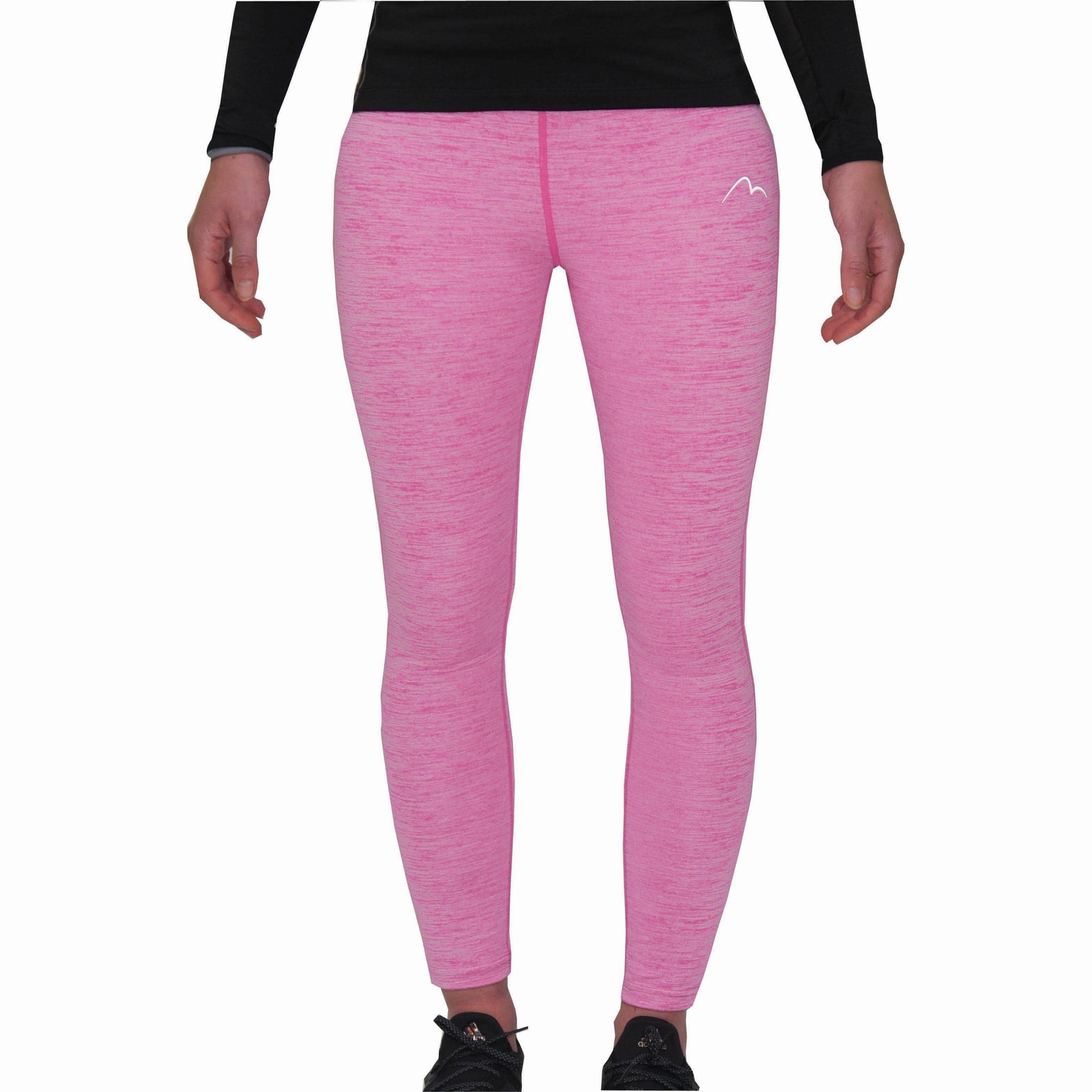 Casual Day Luxury Choice Lightweight Material Pilates Session More Mile Heather Girls Long Running Tights - Pink