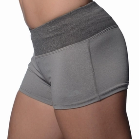 Free Fit Breathable Cut More Mile Marl 3 Inch Womens Running Shorts - Grey