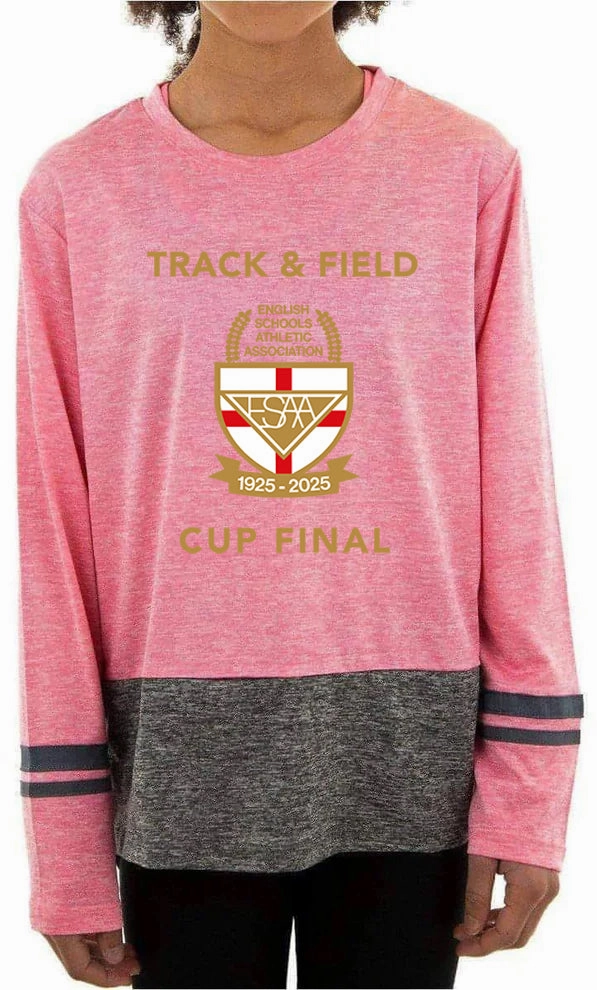 More Mile Marl ESAA Cup Final Long Sleeve Running Top - Pink Interview Musician