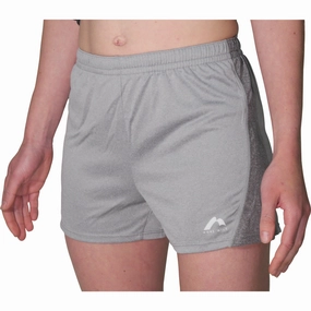 loafers Warm Layers More Mile Marl Jersey Womens Training Shorts - Grey