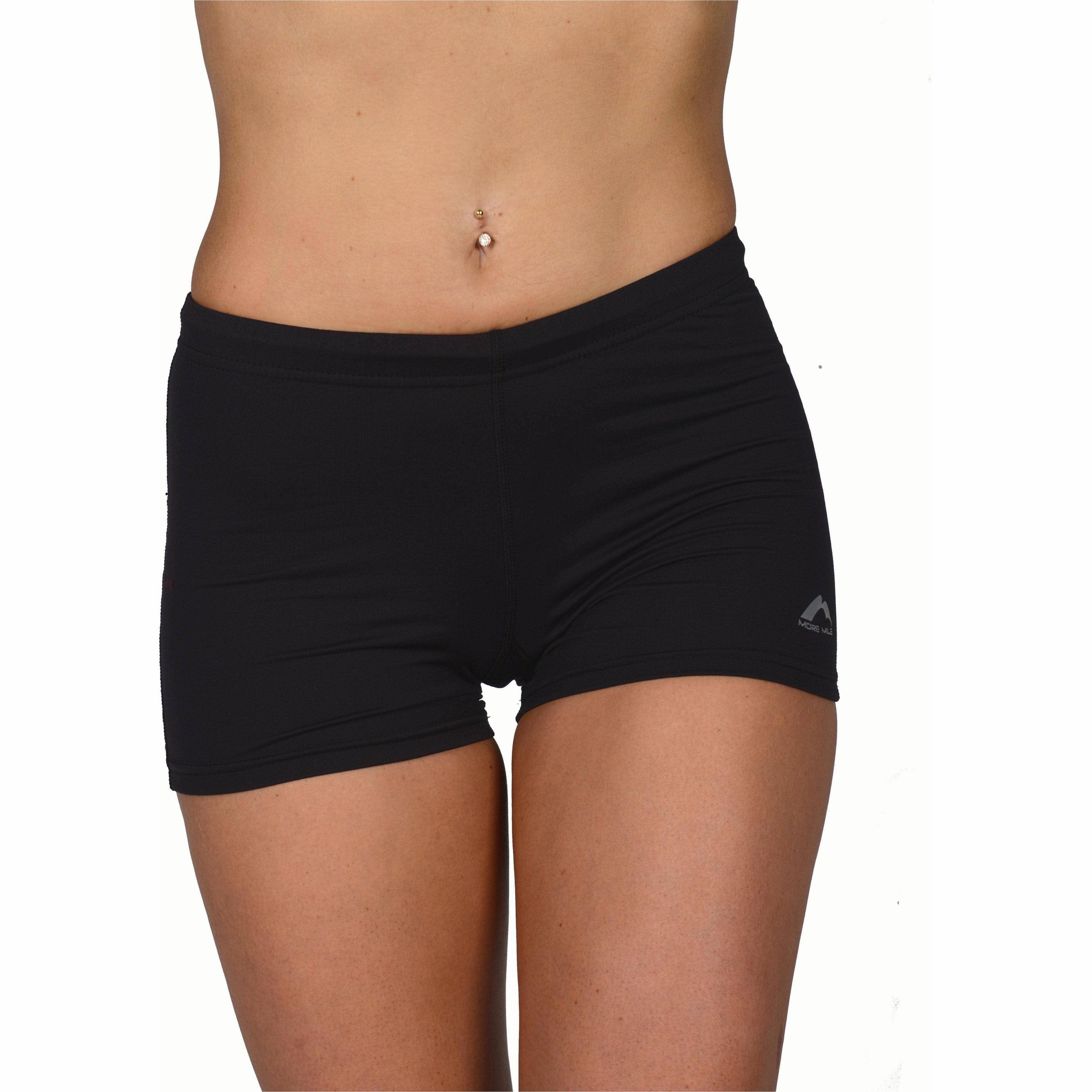 dancewear Urban Comfort More Mile More-Tech Womens Boy Running Shorts - Black