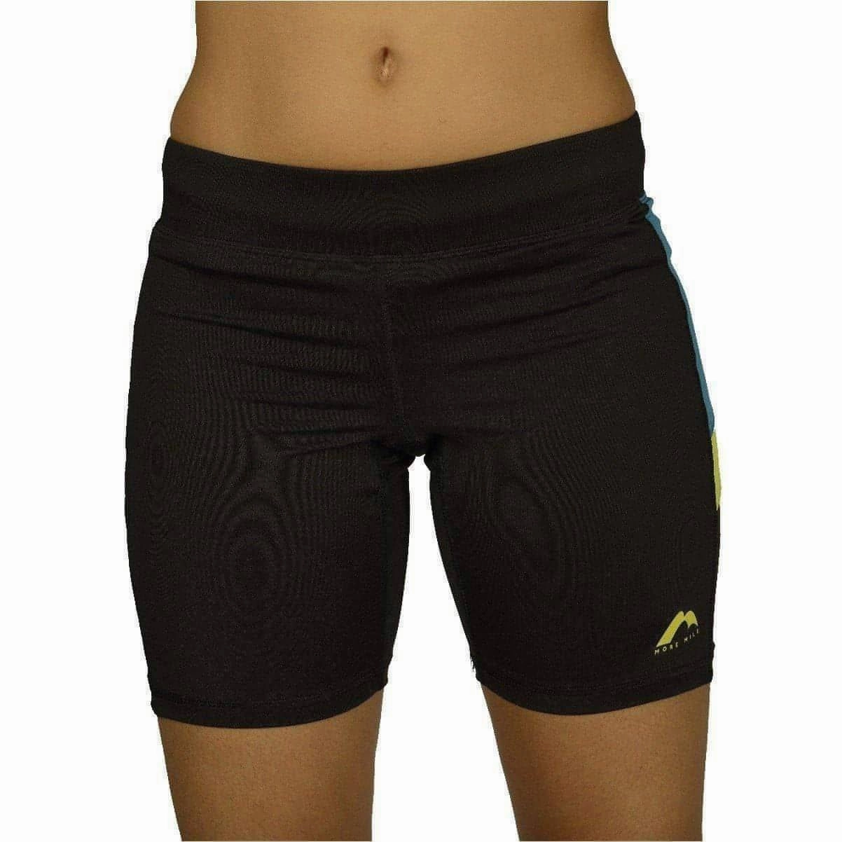 More Mile More-Tech Womens Short Running Tights - Black AdjustableDrawstring Lightweight Construction