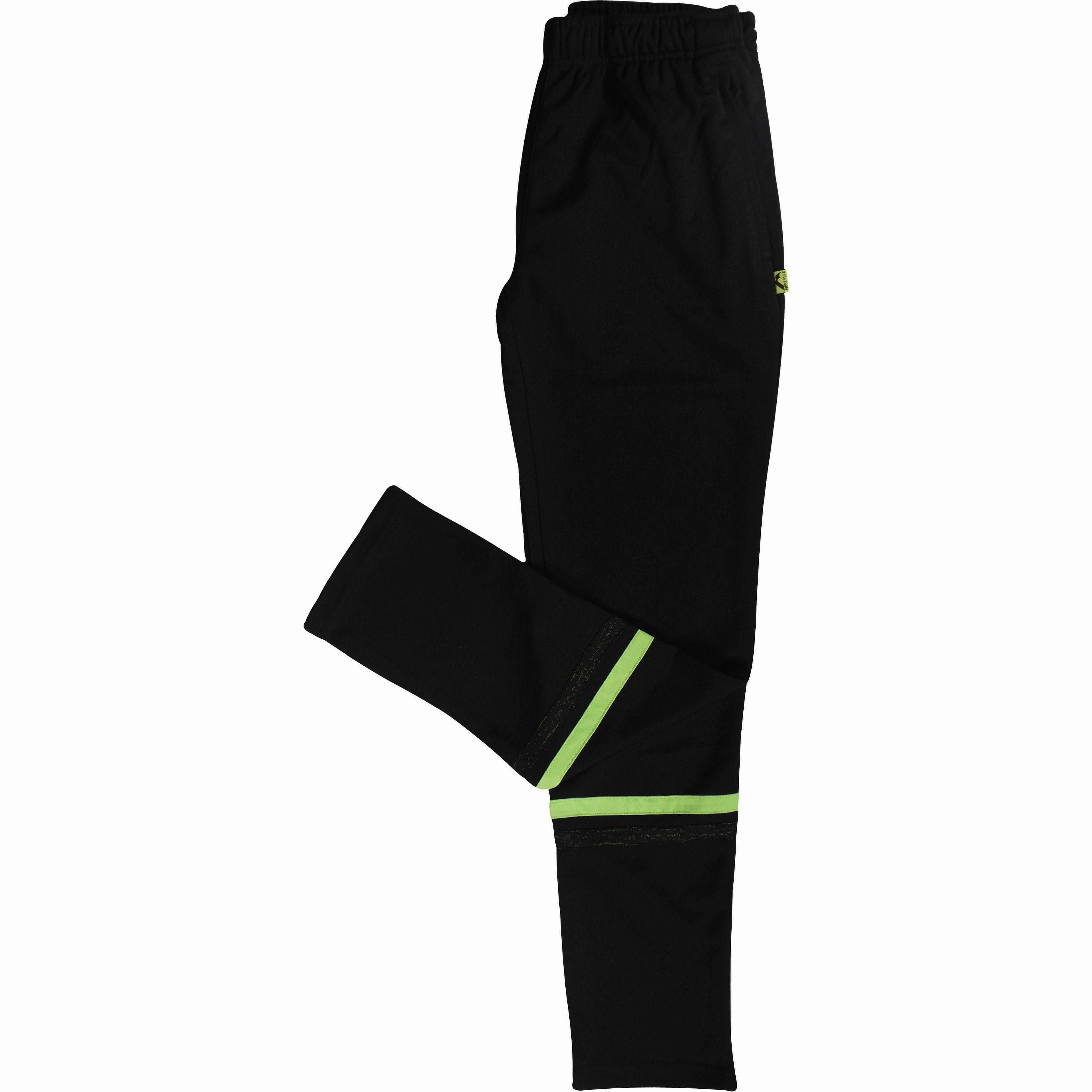More Mile Slim Fit Boys Training Pants - Black Workout Fit