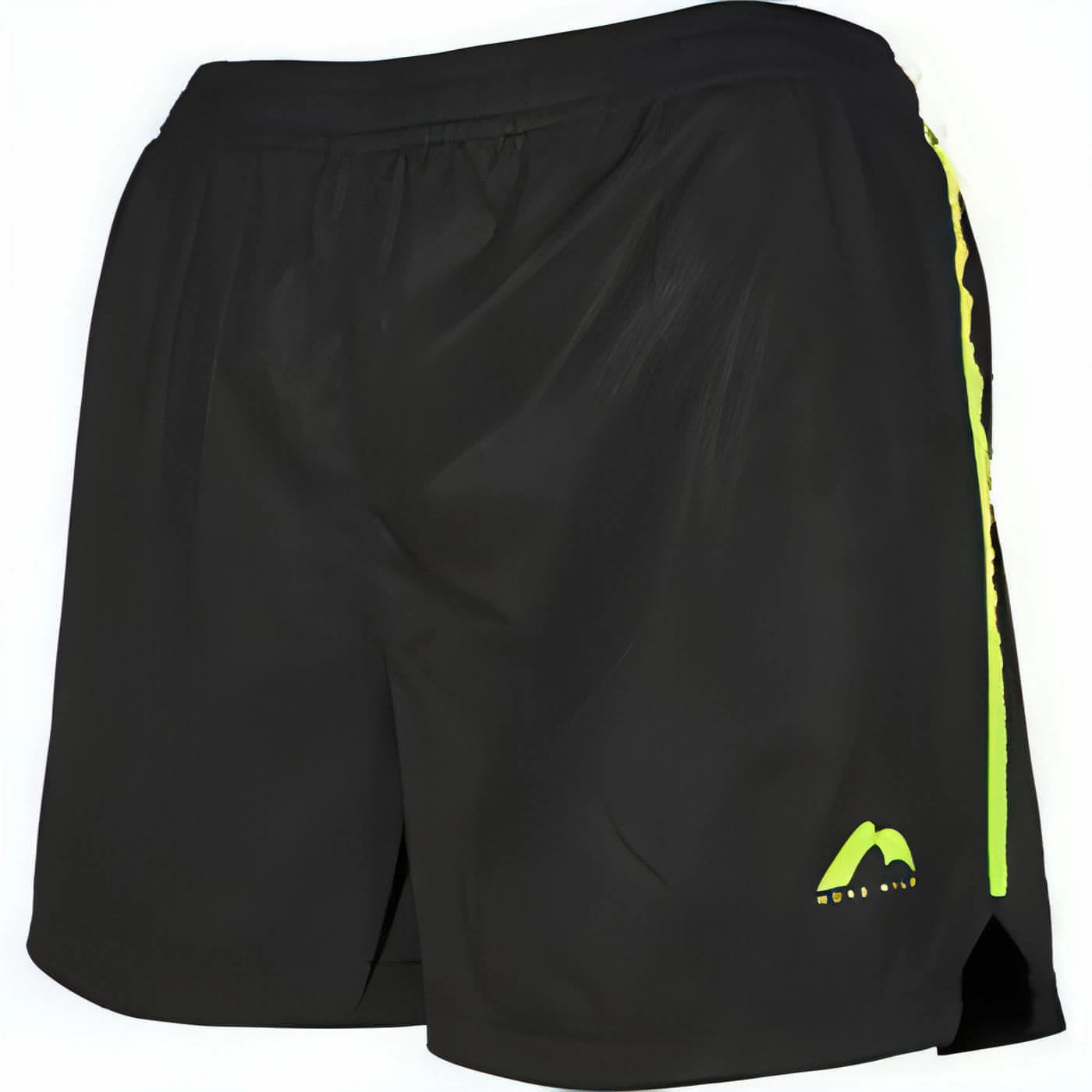 Seamless Waistband More Mile Square-Cut Womens Running Shorts - Black