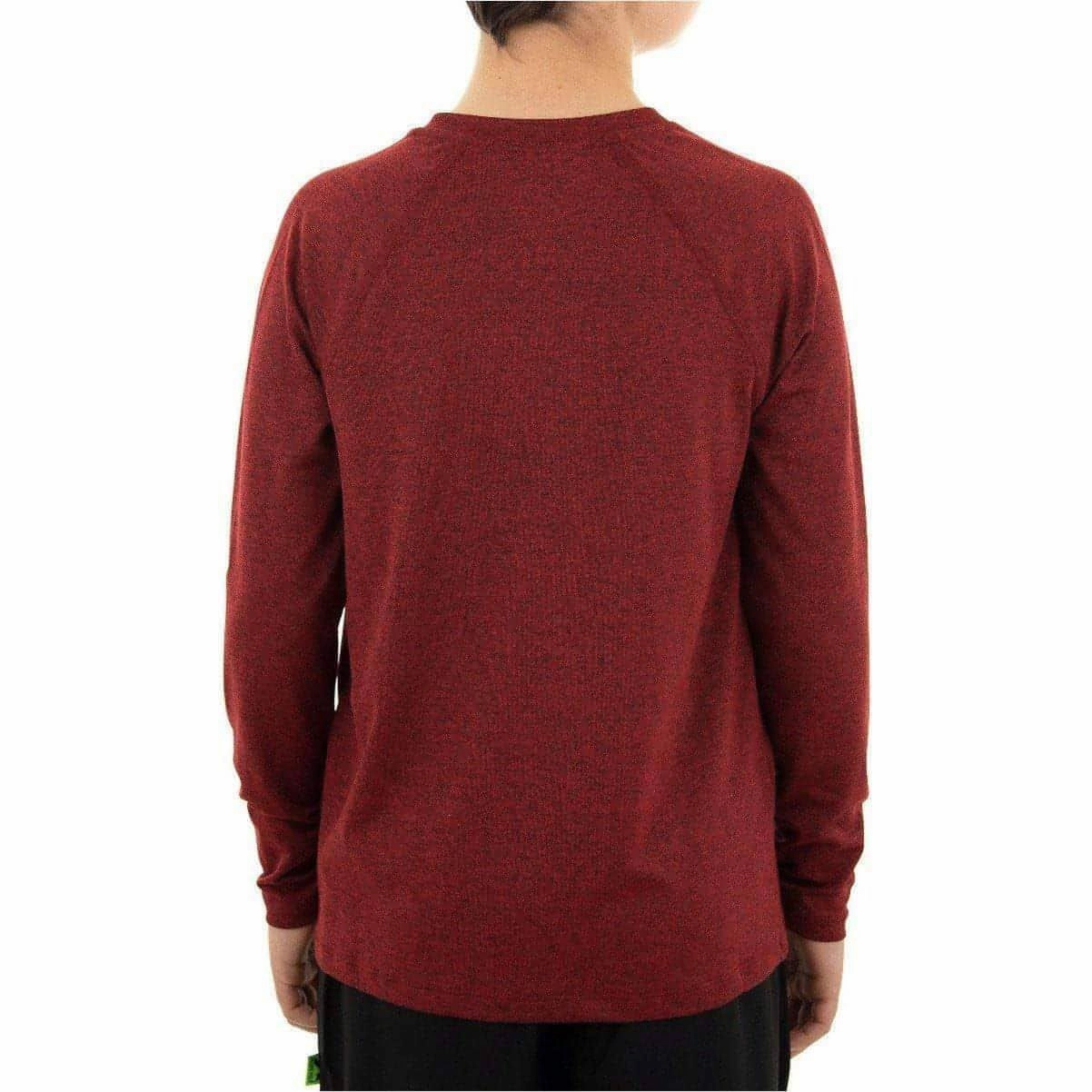 More Mile Train To Run Boys Long Sleeve Running Top - Red Pullover