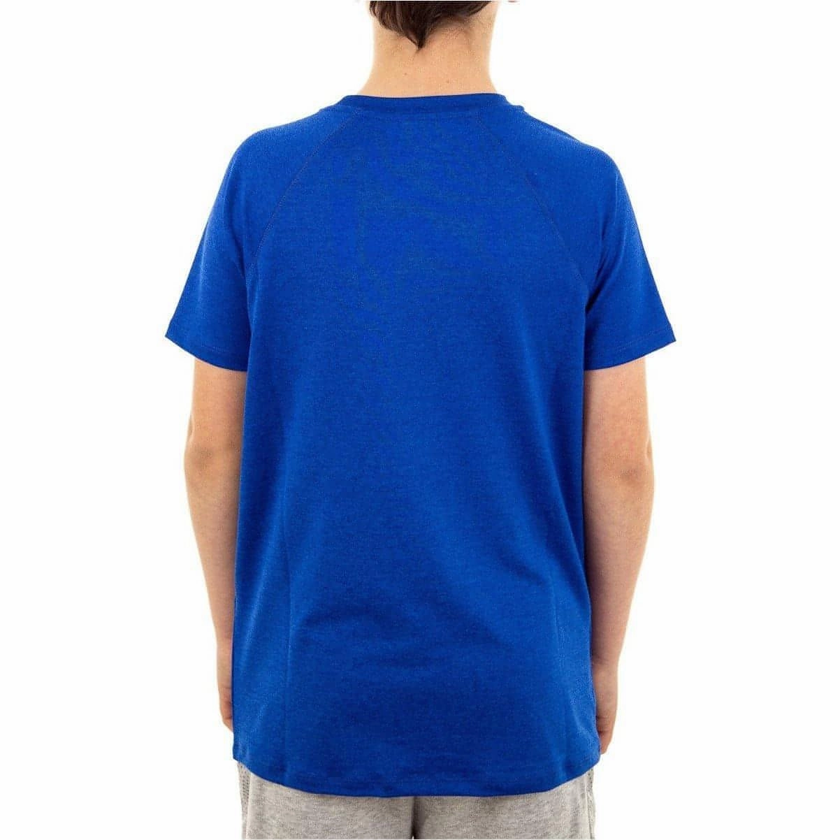 Yoga flexibility More Mile Train To Run Boys Short Sleeve Running Top - Blue