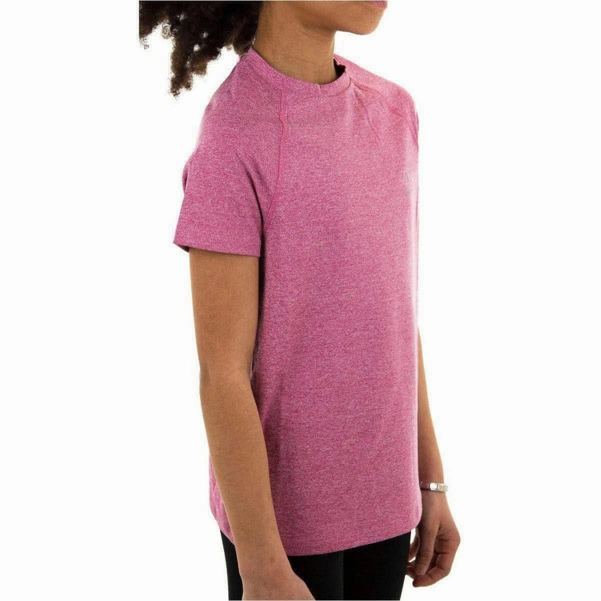 Perfect Design More Mile Train To Run Girls Short Sleeve Running Top - Pink