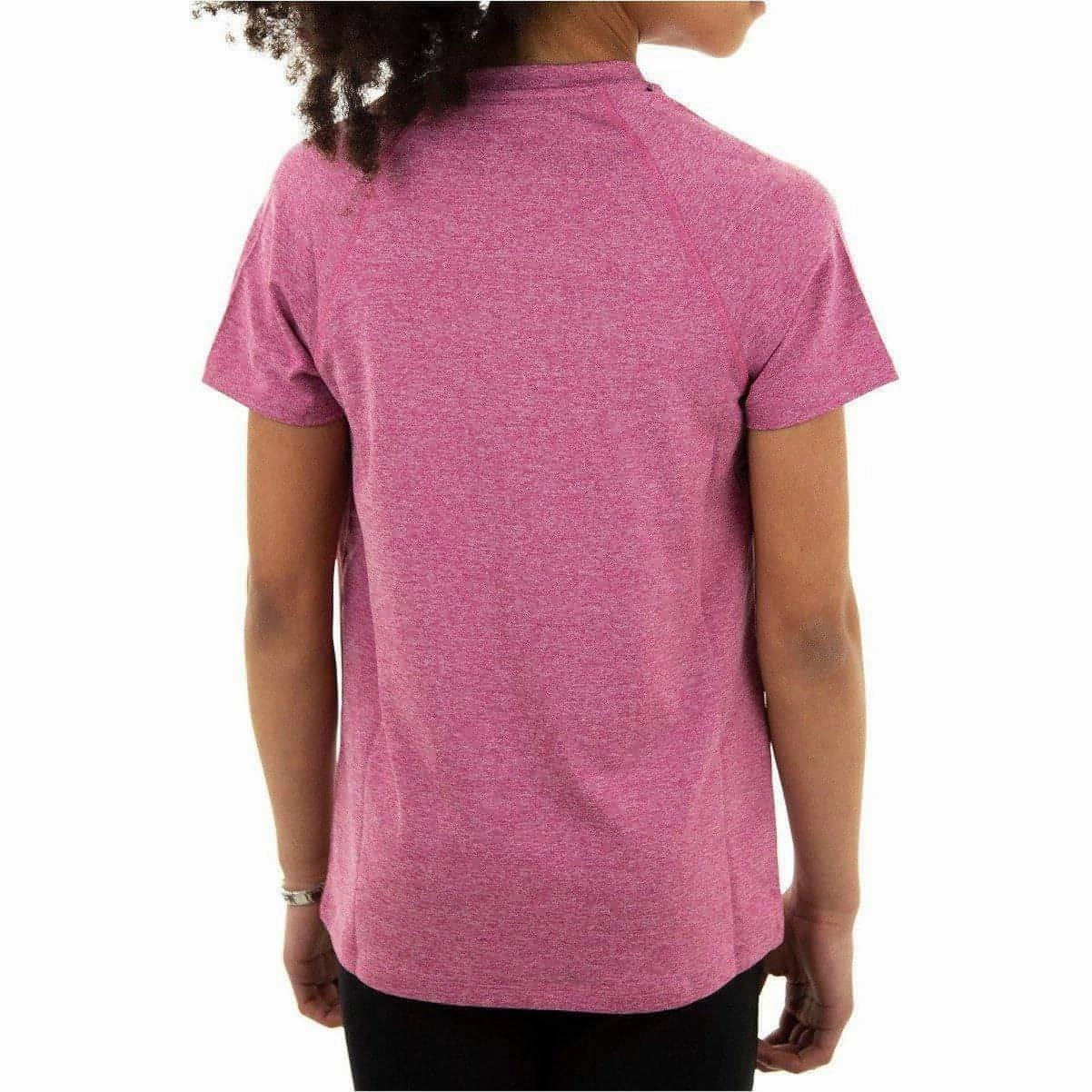 Smart Casual Comfy Design Wear More Mile Train To Run Girls Short Sleeve Running Top - Pink