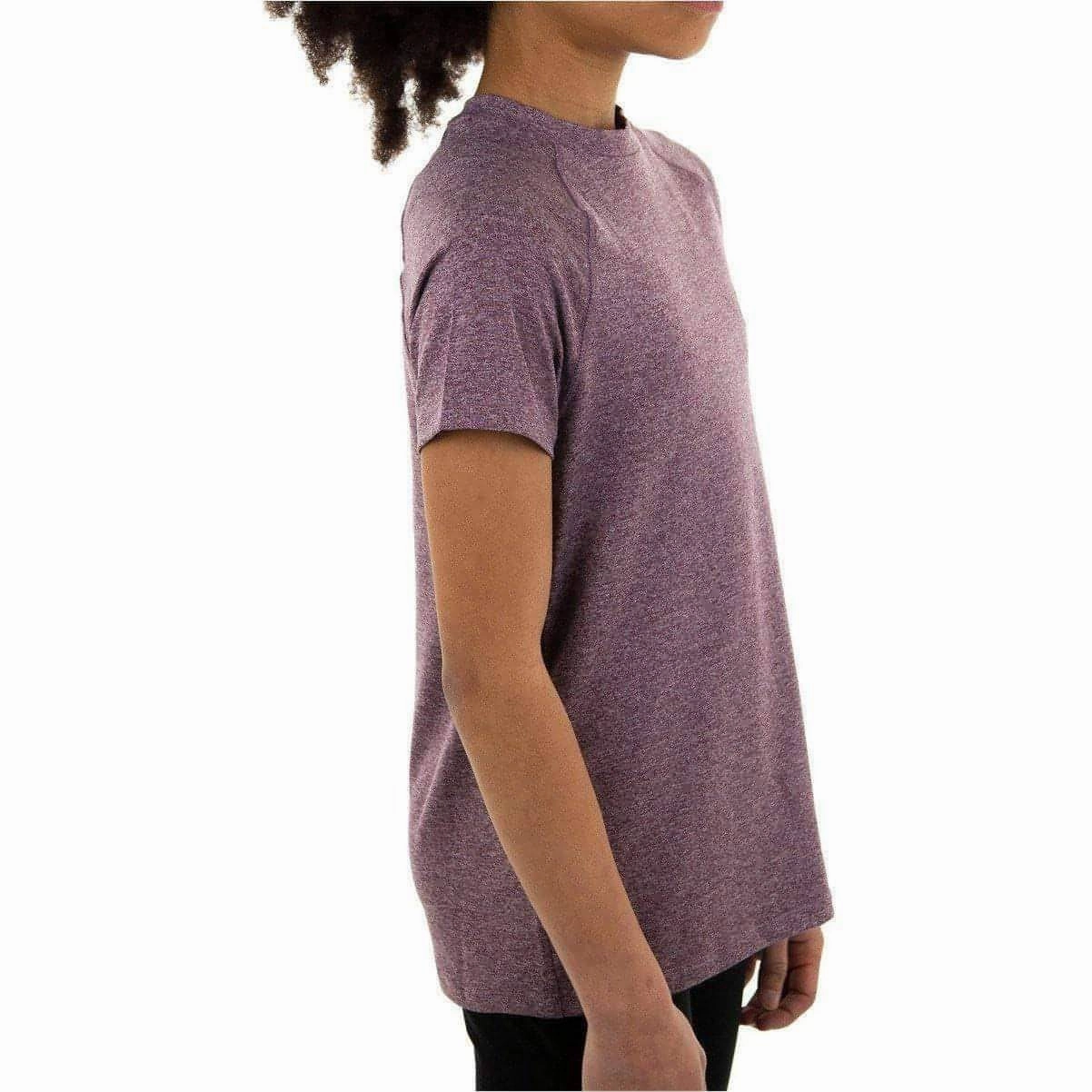 More Mile Train To Run Girls Short Sleeve Running Top - Purple Beach Outfit Effortless Vibe