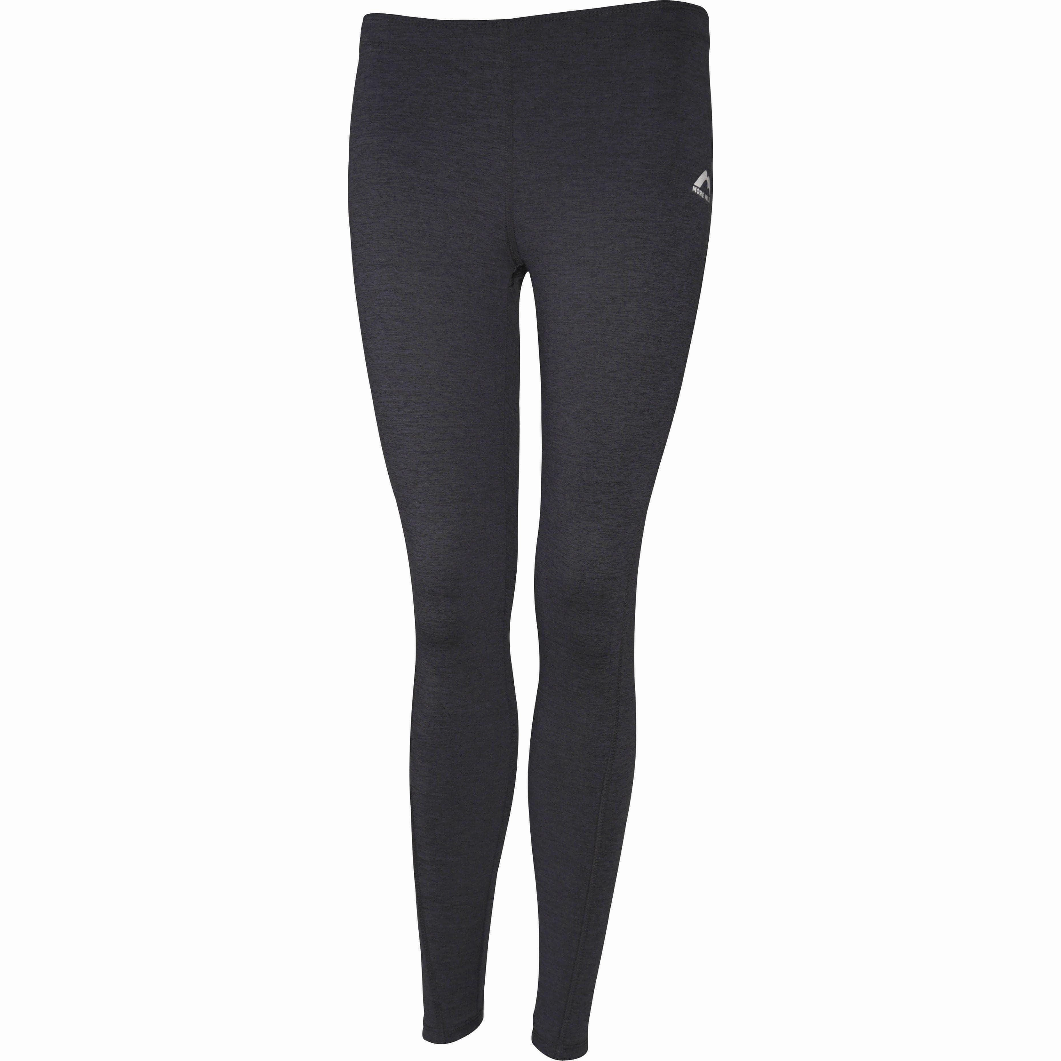 More Mile Train To Run Womens Long Running Tights - Grey For Adults City Walk All Ages Park Run