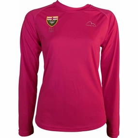 More Mile Vision ESAA Long Sleeve Womens Running Top - Pink Indoor dweller