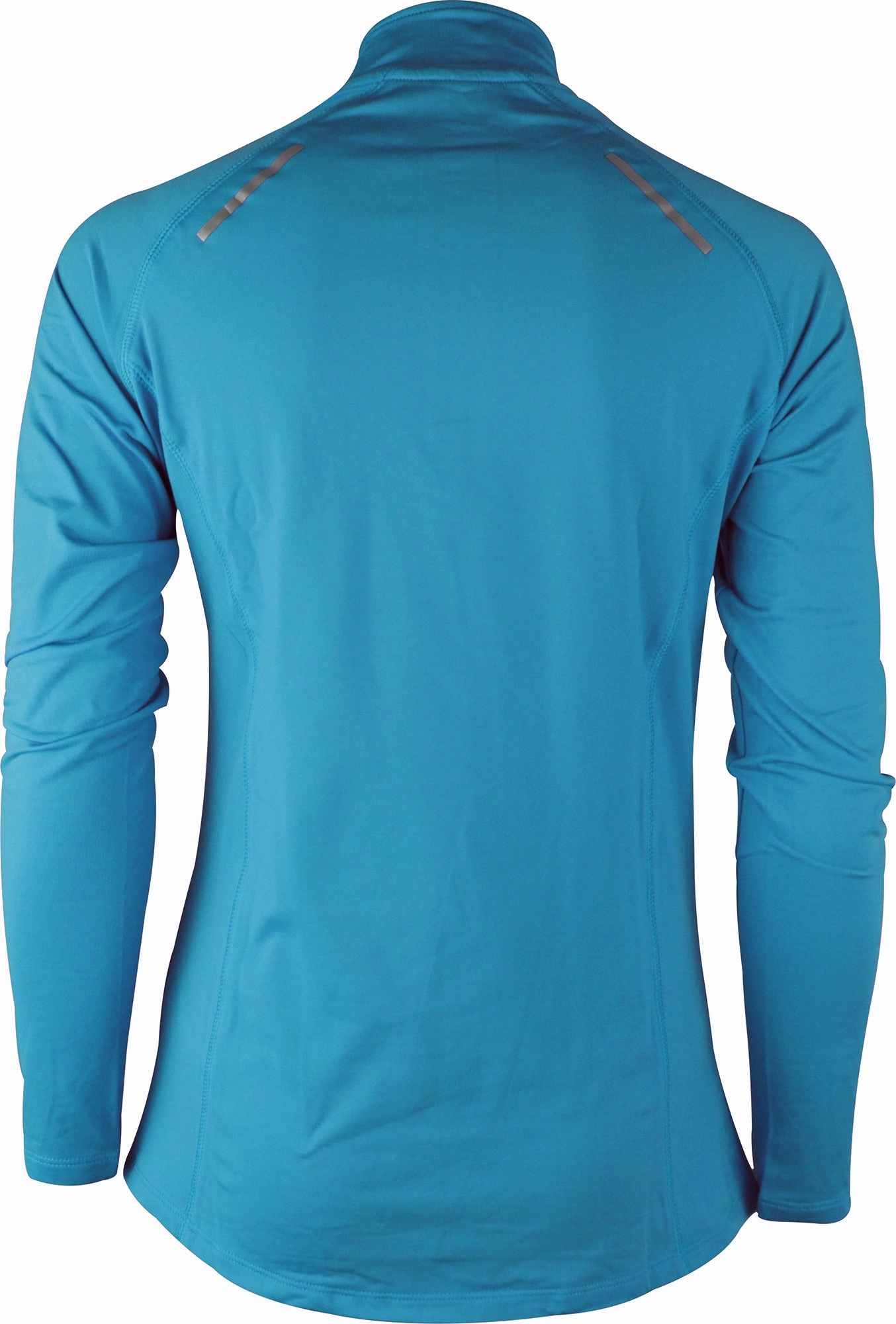 Flower More Mile Vivid Half Zip Long Sleeve Womens Running Top - Blue