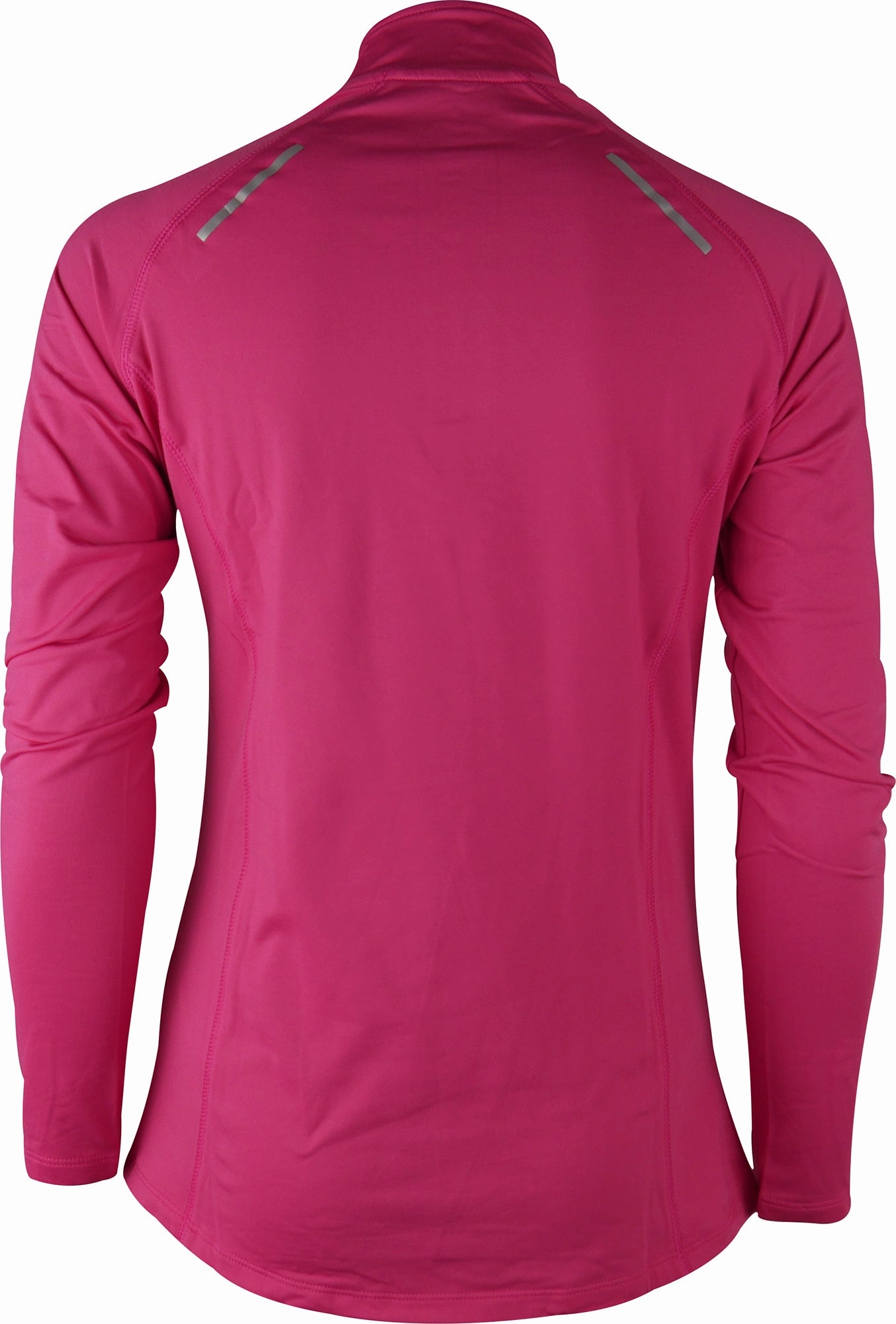 Comfy More Mile Vivid Half Zip Long Sleeve Womens Running Top - Pink