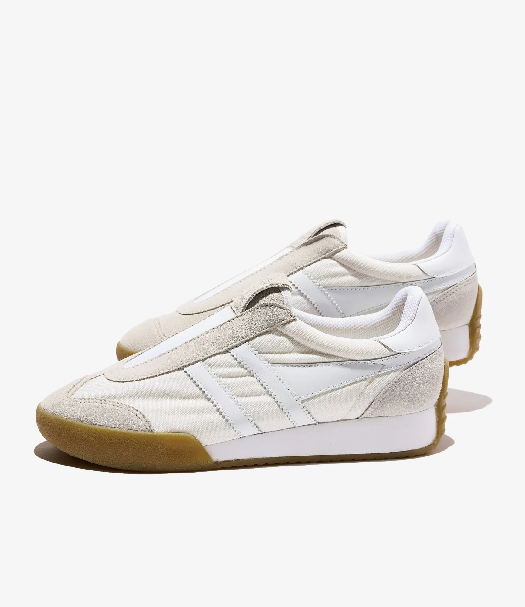 Smooth Soles Match Slip-On Trainer ?C?White/Gum