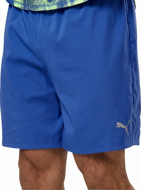 Sweat Wicking Technology Puma Favourite 2 In 1 Mens Running Shorts - Blue