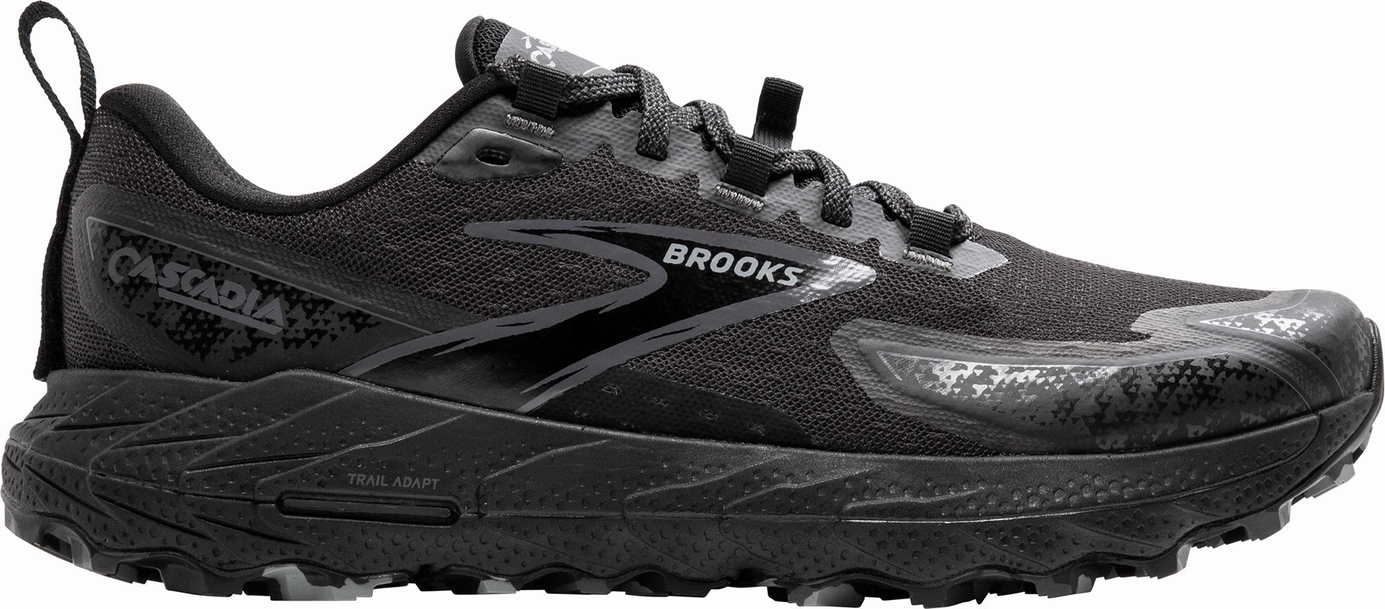Brooks Cascadia 18 Mens Trail Running Shoes - Black Versatile Traction