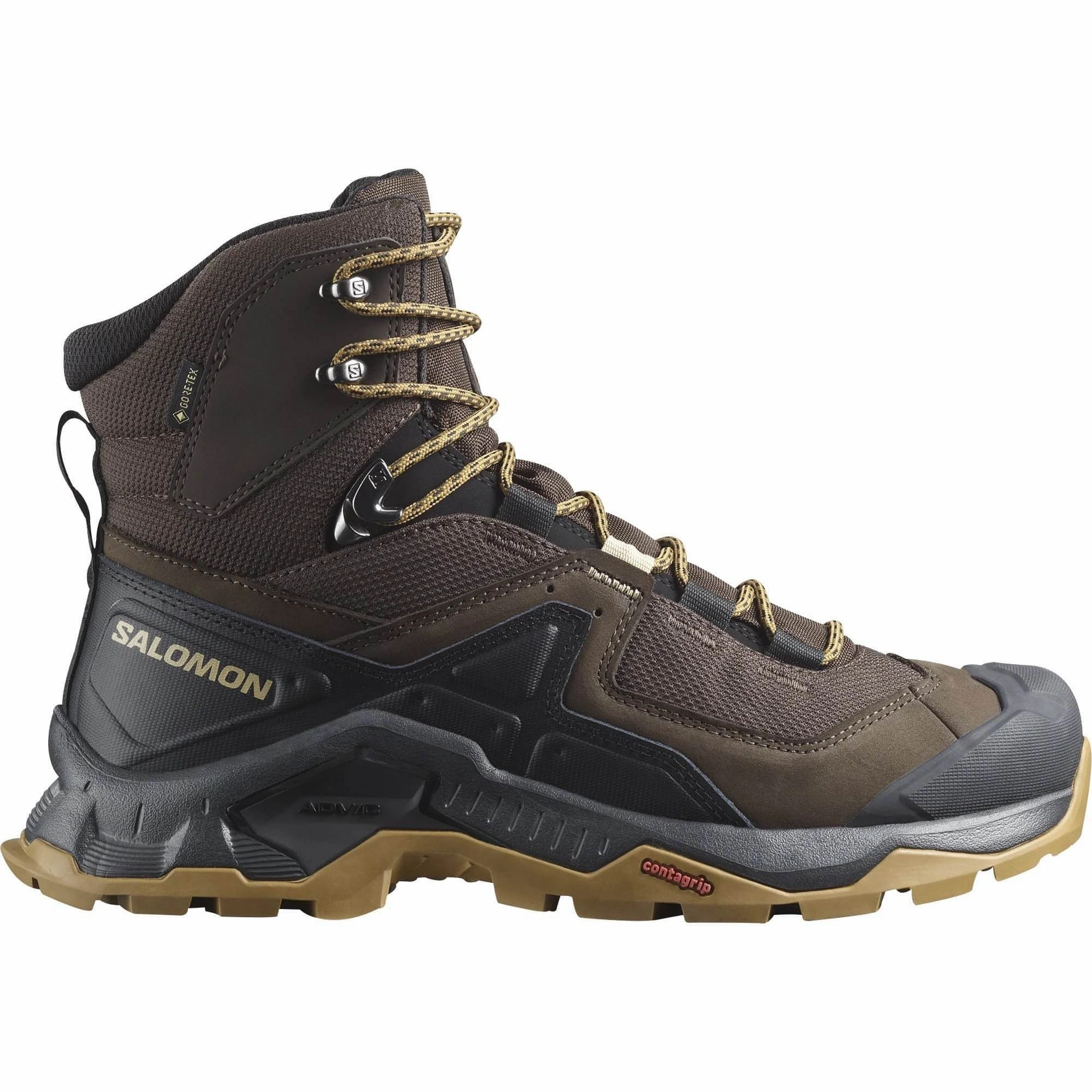 Salomon Quest Element GORE-TEX Mens Walking Boots - Brown All Season Trekking Agile Trekking
