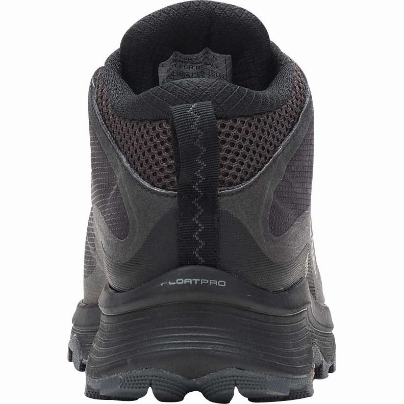Mountain Ready Fit Flexible Merrell Moab Speed Mid GORE-TEX Womens Walking Boots - Black