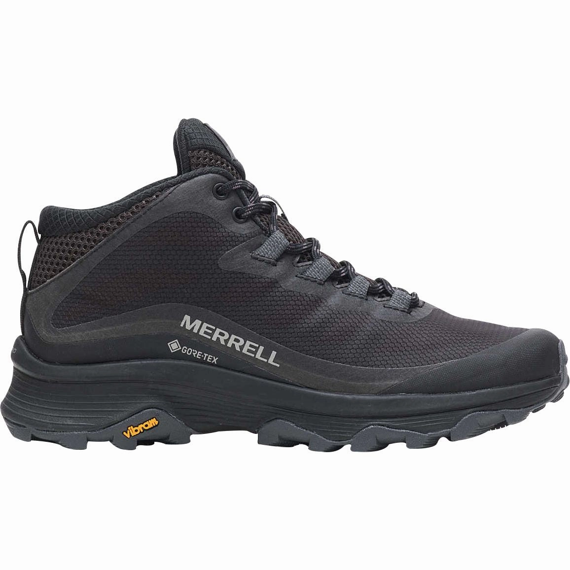 Merrell Moab Speed Mid GORE-TEX Womens Walking Boots - Black Fast Adjust Boots Dry Walk