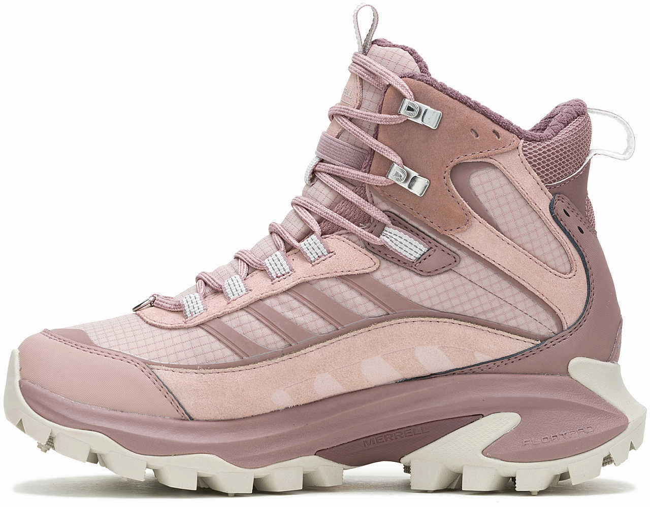 Mountain Flexibility Merrell Moab Speed 2 Thermo Mid Waterproof Womens Walking Boots - Pink