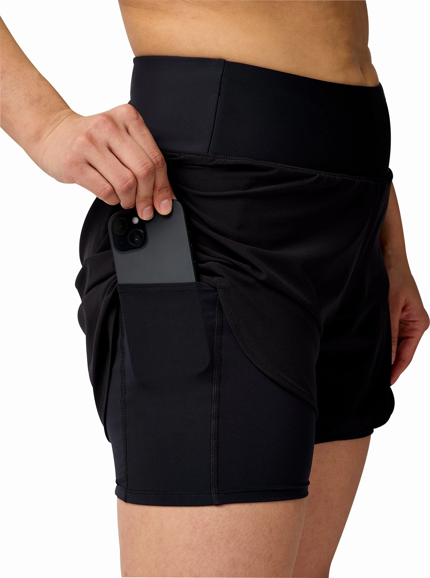 Brooks 5 Inch Chaser 2 In 1 Womens Running Shorts - Black camping clothing Birthday gift