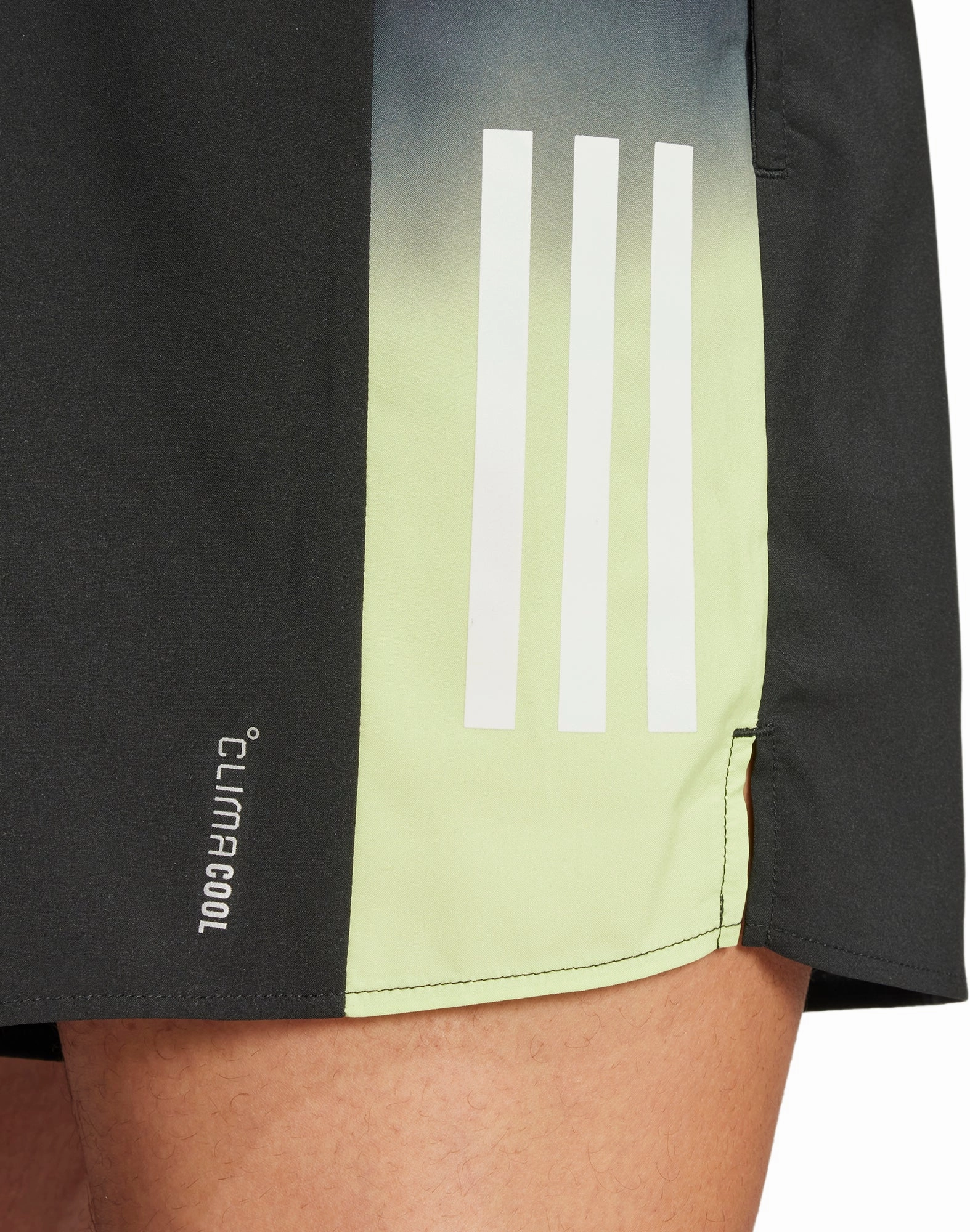 adidas Own The Run Colour Block 7 Inch Mens Running Shorts - Black Modern Fit Outdoor Relax