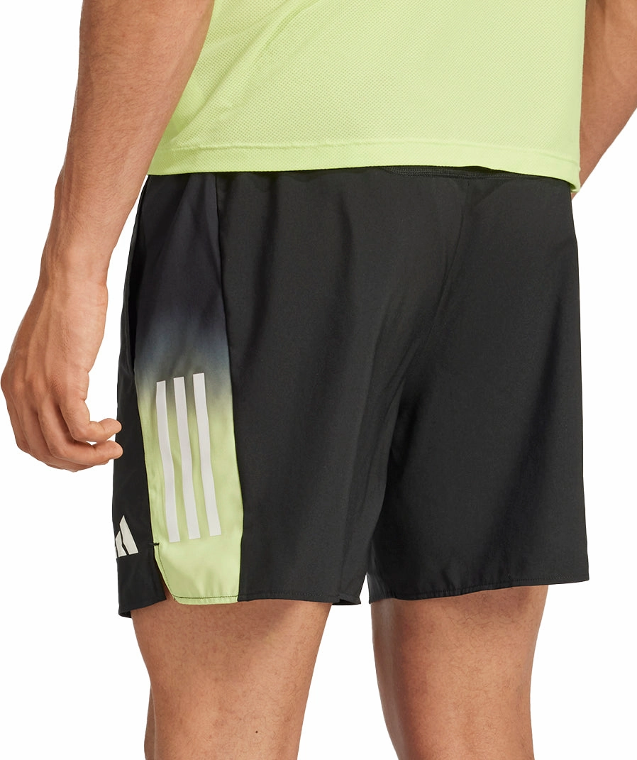 adidas Own The Run Colour Block 7 Inch Mens Running Shorts - Black No Pressure