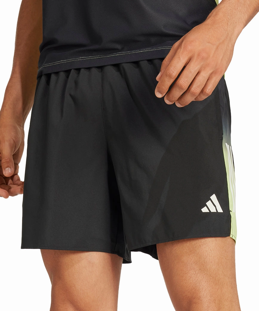adidas Own The Run Colour Block 7 Inch Mens Running Shorts - Black Breezy Layer Fit Bohemian style