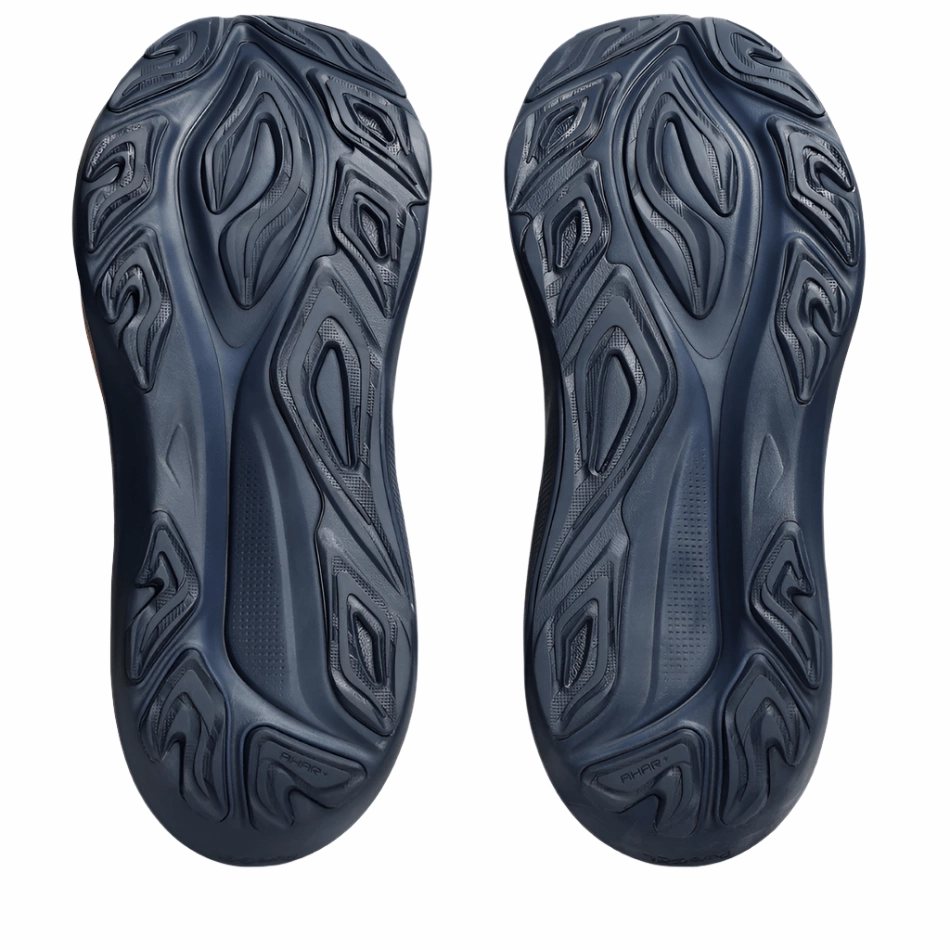 Reflective - details Enhanced Shock Absorption ASICS Men's GT-2000 v14 Running Shoes in Midnight/Vivid Coral AW25