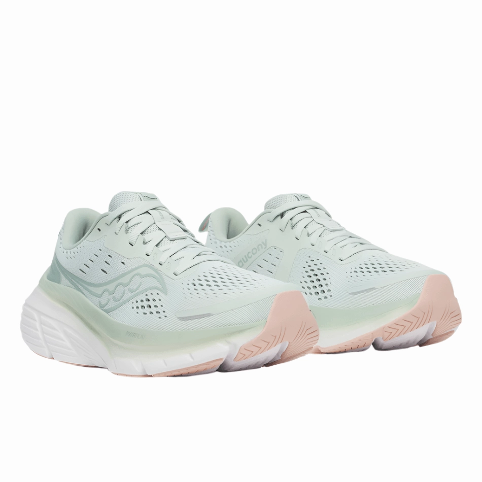 racing - specific shoes minimalist - feature shoes Saucony Women's Guide 18 Running Shoes in Mist/Aloe AW25