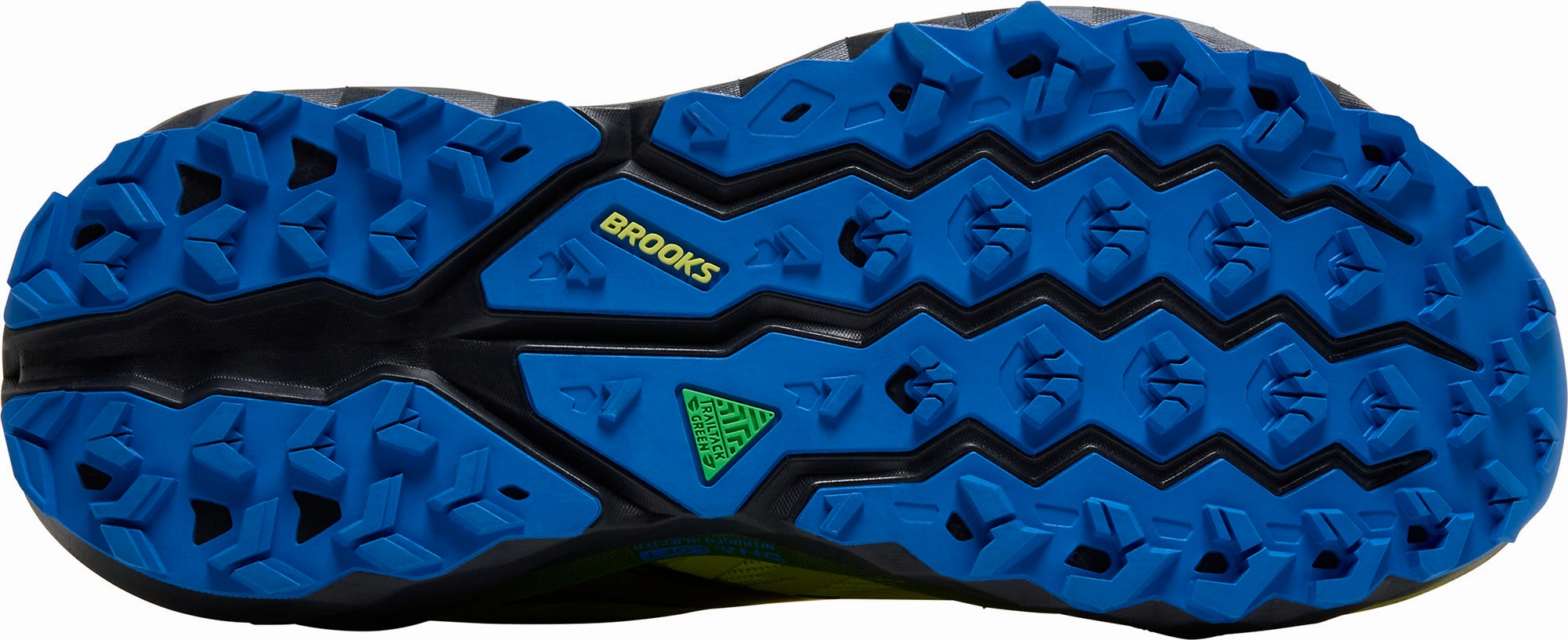 Contoured Insole velcro - closure shoes Brooks Cascadia 19 Mens Trail Running Shoes - Green