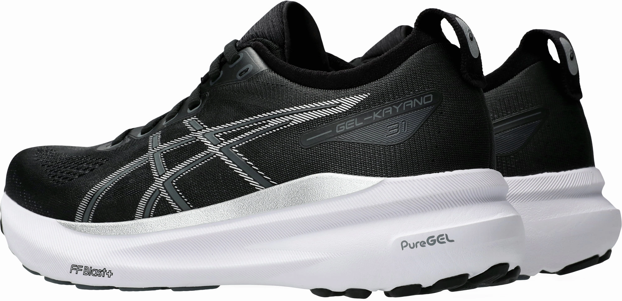 Asics Gel Kayano 31 Womens Running Shoes - Black odor - control - feature shoes