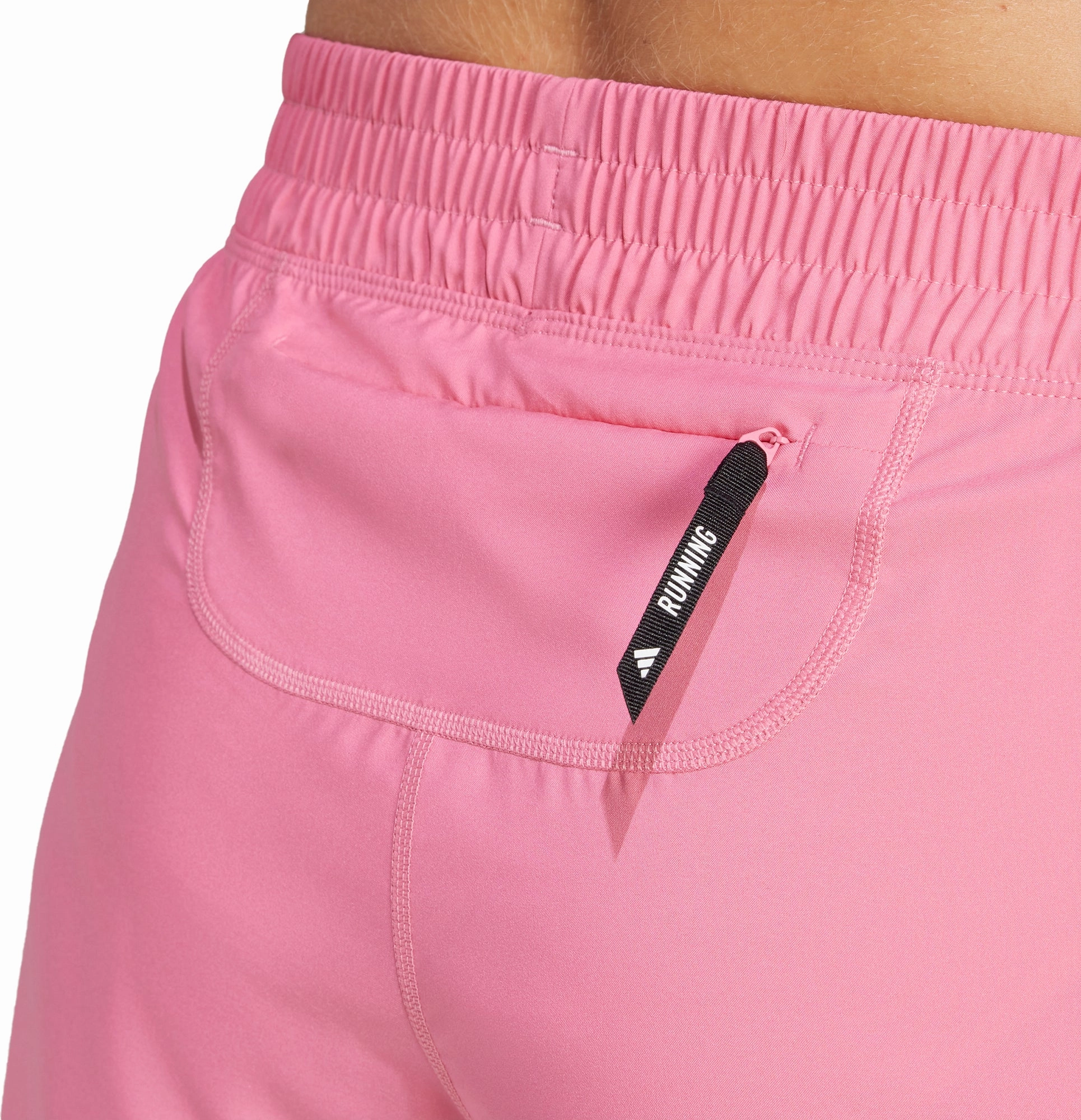 adidas Own The Run 3 Inch Womens Running Shorts - Pink Camouflage Style Anti Pilling Fabric