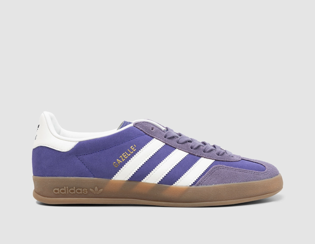 adidas Originals Gazelle Indoor Collegiate Purple / Ftwr White - Shadow Violet Contoured Collar Design