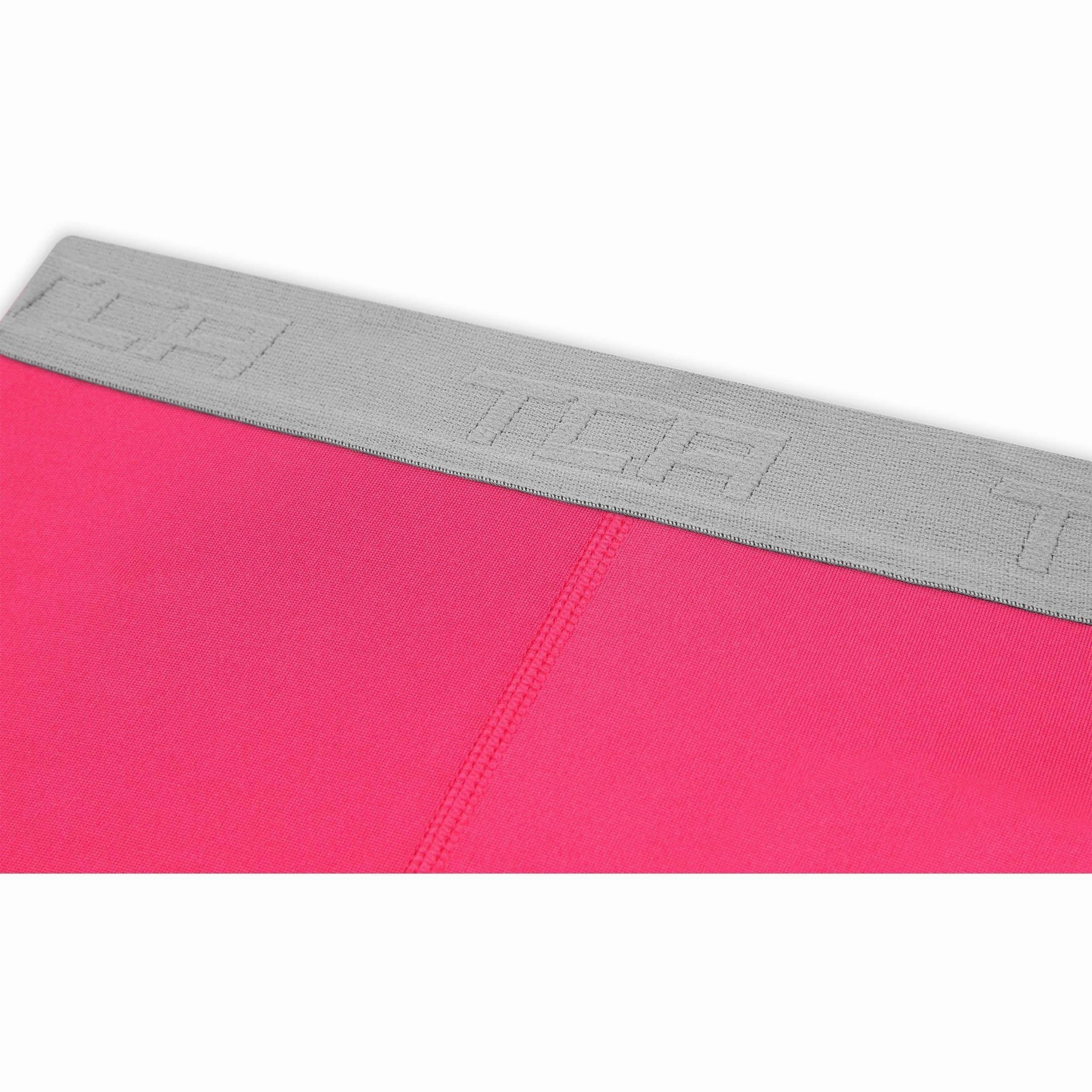 Ultra Basic Mobility Enhancing Fit TCA Pro Performance Endurance Womens 3/4 Capri Running Tights - Pink