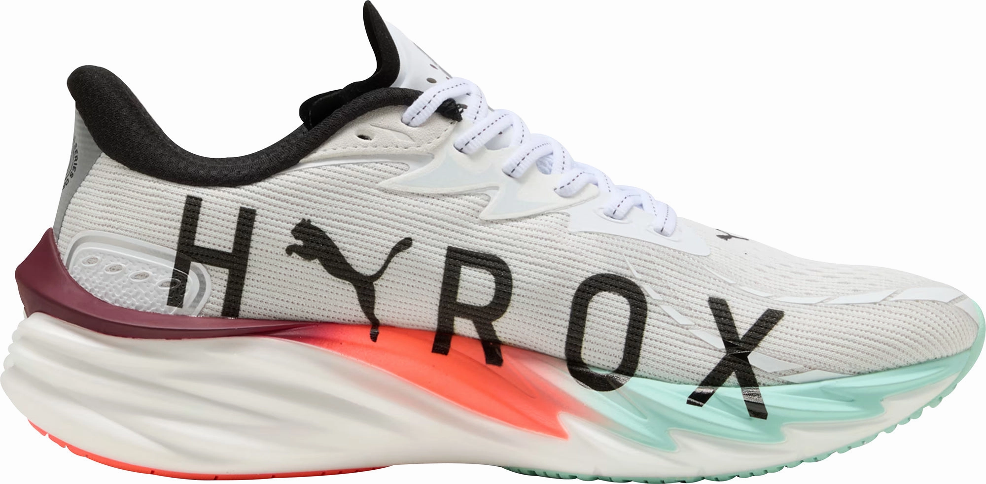 Durable Tread Pattern Puma Velocity Nitro 4 HYROX Mens Running Shoes - White