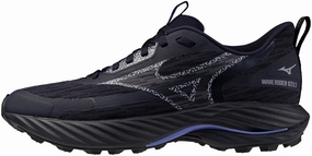 Mizuno Wave Rider GORE-TEX 3 Womens Trail Running Shoes- Grey Arch Bridge Compression Zoned Support