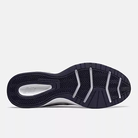 Soft Step Design Glow Edge New Balance Men's 624v5 White/Navy Shoe (2e Wide)