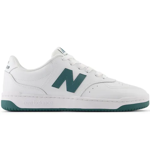 Synthetic Upper New Balance Unisex Bb80 White/Green Sneaker Shoe