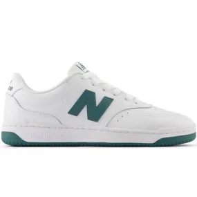 Synthetic Upper New Balance Unisex Bb80 White/Green Sneaker Shoe