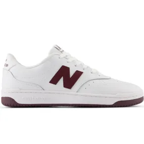 Daily Comfort New Balance Unisex Bb80 White/Maroon Sneaker Shoes