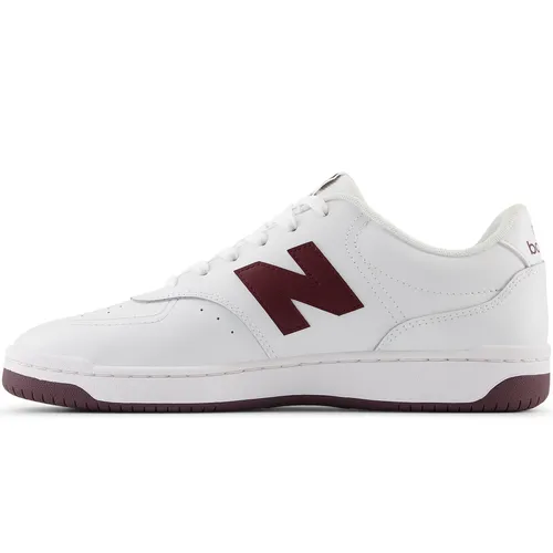 Trail Jog Classic Comfort New Balance Unisex Bb80 White/Maroon Sneaker Shoes