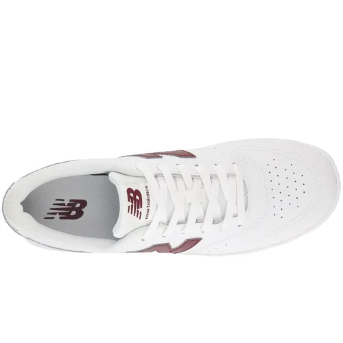 New Balance Unisex Bb80 White/Maroon Sneaker Shoes Lake Path Heel