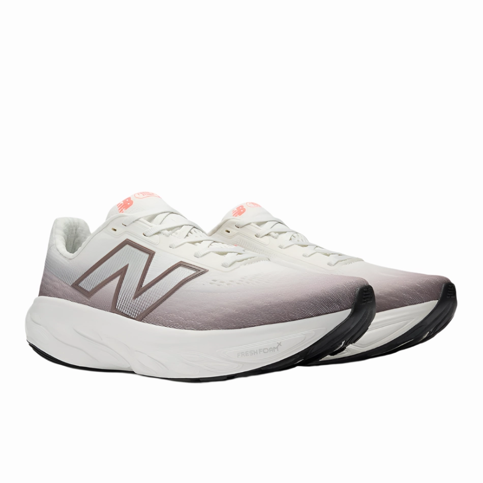 New Balance Men's 1080 V14 Running Shoes in Earth Shadow with Reflection and Urgent Red AW25 running in gyms