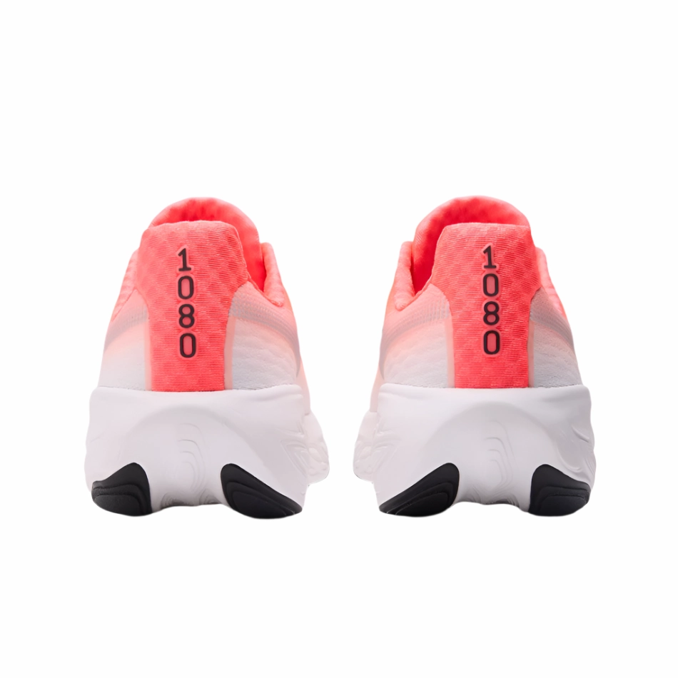 New Balance Men's 1080 V14 Running Shoes in Urgent Red/Rain Cloud/Black AW25 running in triathlons shoes