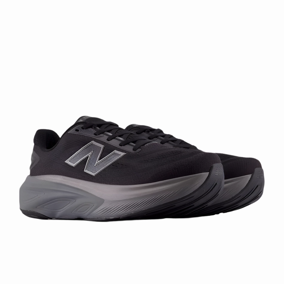 New Balance Men's Fresh Foam X More v6 Running Shoes in Black/Castlerock/Black Metallic AW25 Adult runner