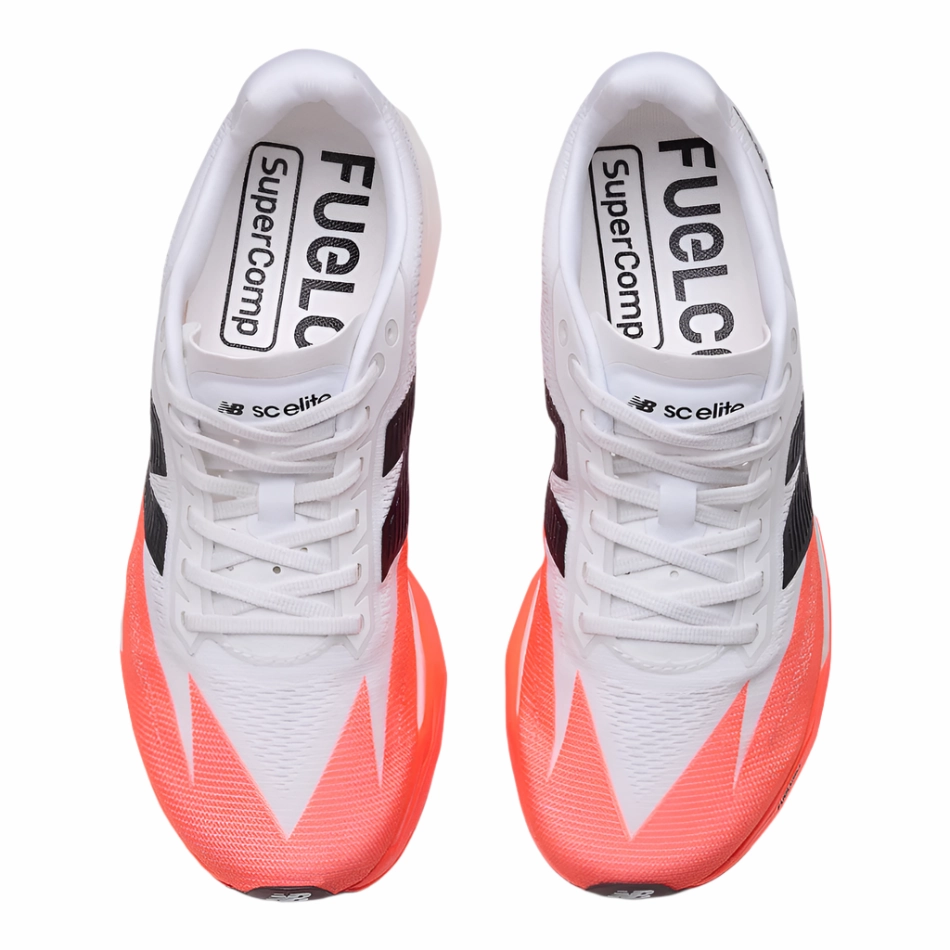 running for balance Half   Size Available New Balance Men's FuelCell SuperComp Elite v5 Running Shoes in Urgent Red AW25