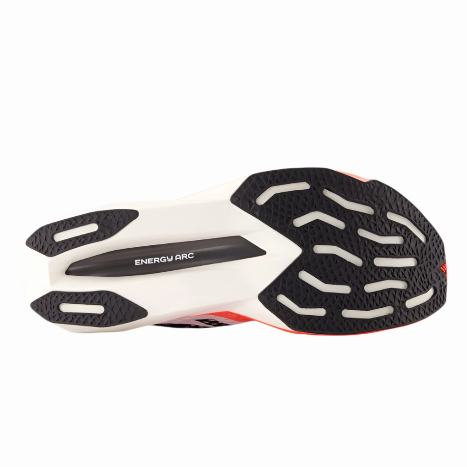 New Balance Men's Fuelcell Supercomp Pacer v2 Running Shoes in Urgent Red/White/Black AW25 neon running wear