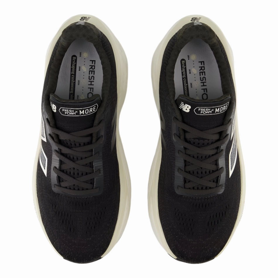 Foam Boundary Structure New Balance Men's More V5 Running Shoes in Black Cement SS25