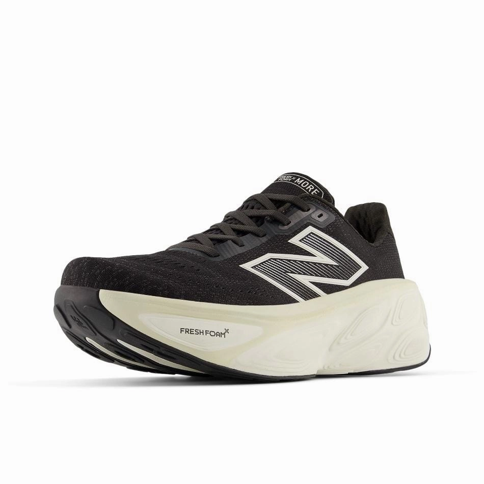 New Balance Men's More V5 Running Shoes in Black Cement SS25 all - terrain - feature shoes